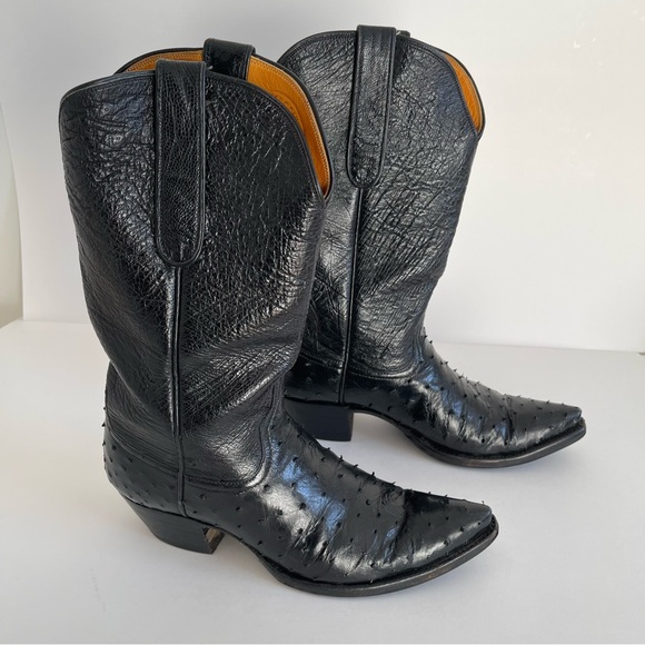 Falconhead - Cowboy Boots Western Ostrich Leather Handmade - Picture 3 of 11